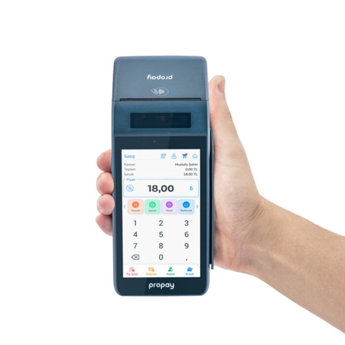 3- Propay P1000 ECR Android Yazarkasa POS – WiFi + 4G | Yeni Nesil Yazar Kasa POS