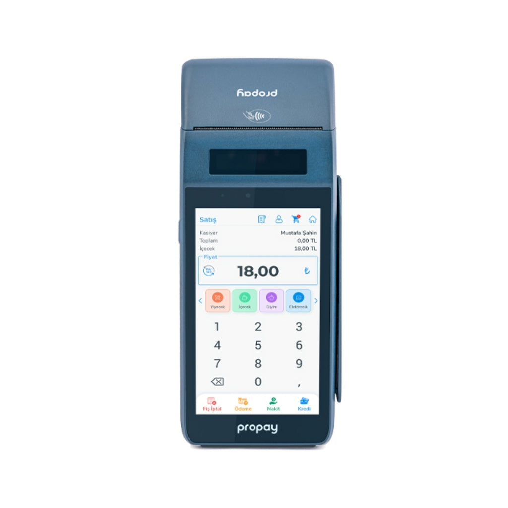 3- Propay P1000 ECR Android Yazarkasa POS – WiFi + 4G | Yeni Nesil Yazar Kasa POS