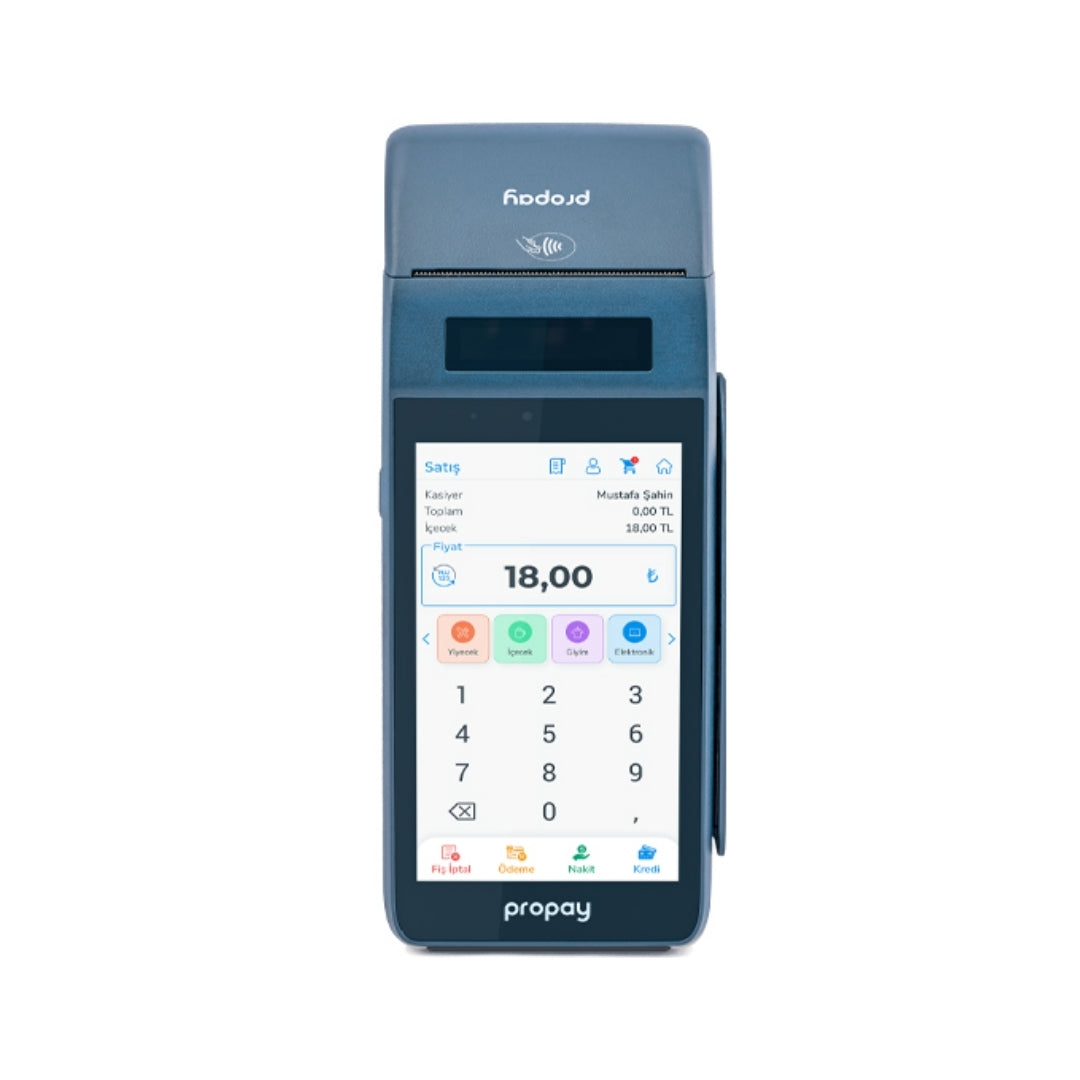 3- Propay P1000 ECR Android Yazarkasa POS – WiFi + 4G | Yeni Nesil Yazar Kasa POS