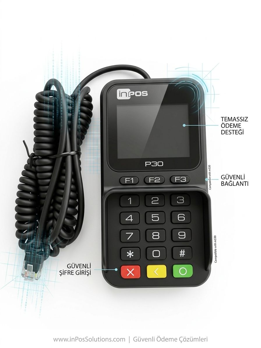 6- İnpos M530 Pinpad – Temassız Ödeme Destekli