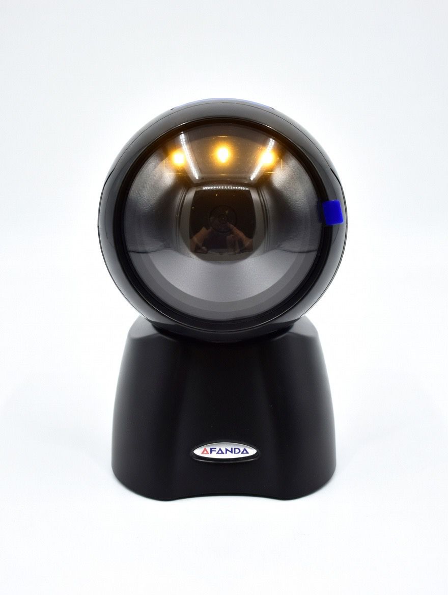 Afanda AF-888 Masaüstü Barkod Okuyucu | 1D/2D QR Kod, Otomatik Tarama, USB Kablolu