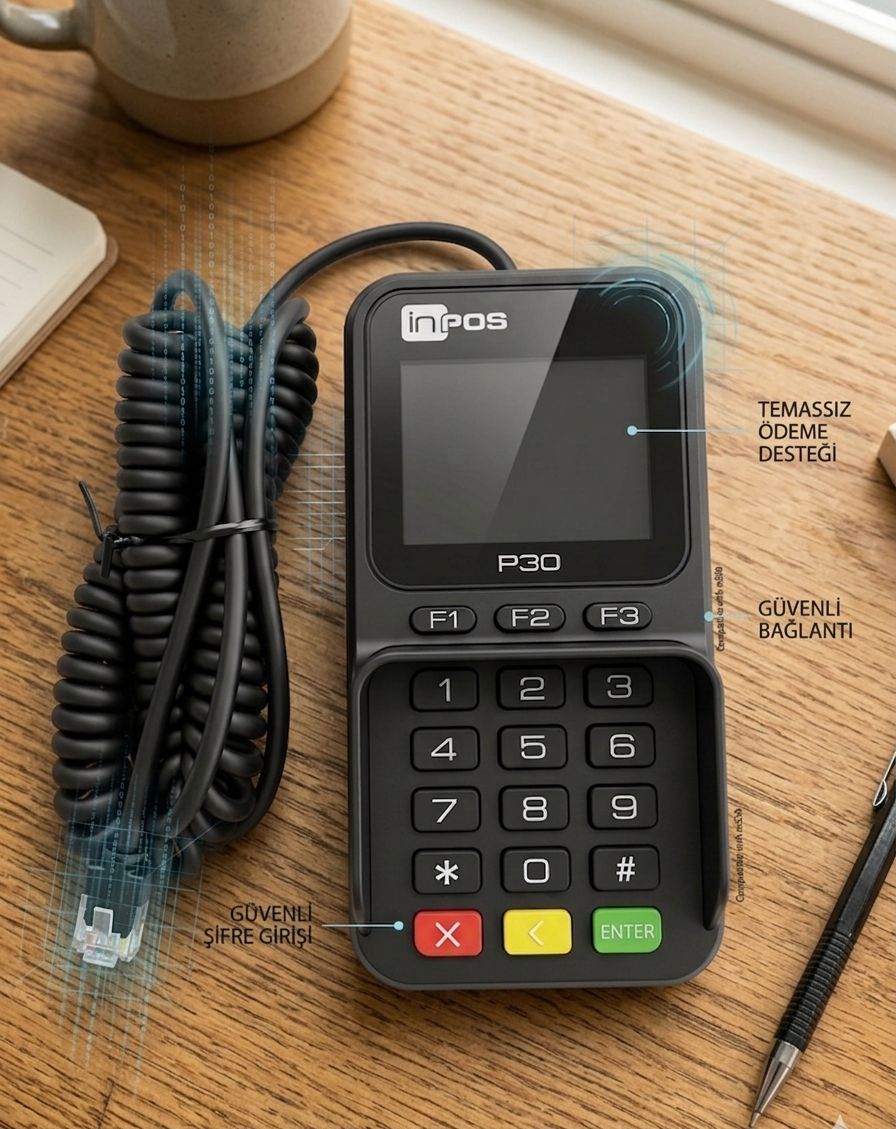 6- İnpos M530 Pinpad – Temassız Ödeme Destekli